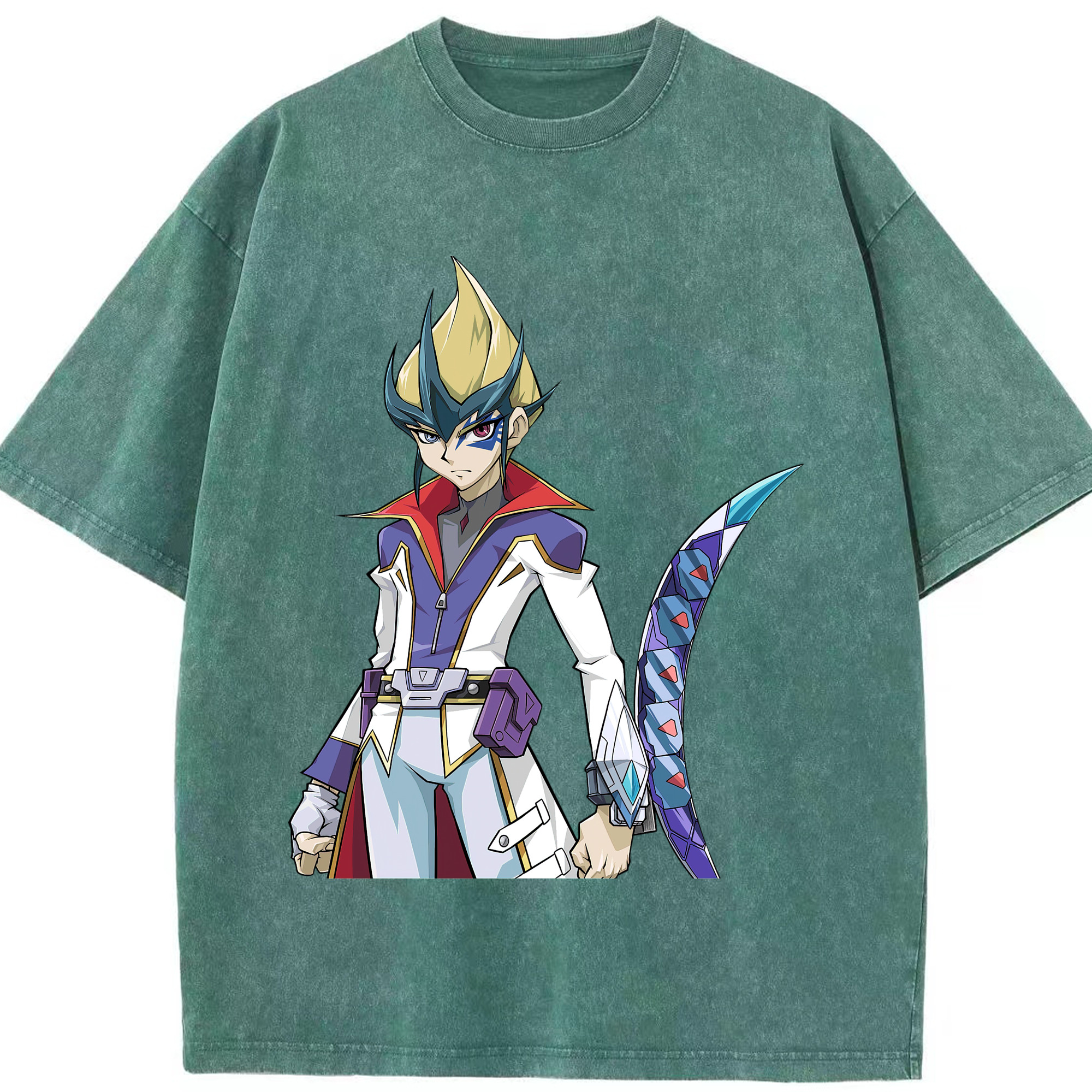 （画像用） 遊☆戯☆王 Yu-Gi-Oh! 綿100% ヴィンテージ風 半袖Tシャツ（フロントプリント）